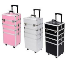 cosmetic make up cases with trolley